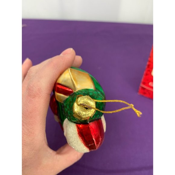 Mistletoe Magic Collection Santa Carrying Sack European Style Glass Ornament Han - Picture 8 of 14